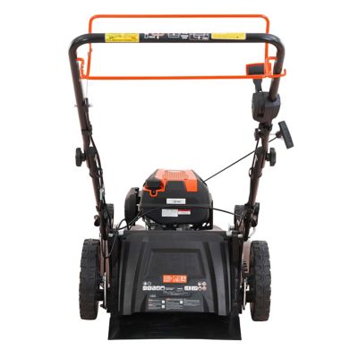 Image showing  24 in. 201 cc SELECT PACE 6 Speed CVT High Wheel RWD 3-in-1 Gas Walk Behind Self-Propelled Lawn Mower, YG4760