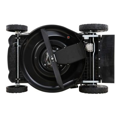 Image showing 10 th YARDMAX 24 in. 201 cc SELECT PACE 6 Speed CVT High Wheel RWD 3-in-1 Gas Walk Behind Self-Propelled Lawn Mower, YG4760