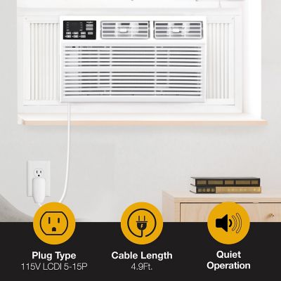 Image showing  15,000 BTU 115V Window-Mounted Air Conditioner with Remote Control