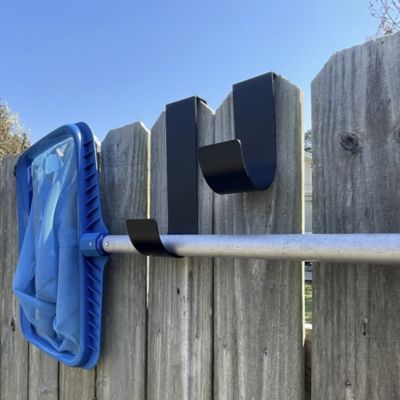 Image showing 5 th Ironcraft Fences Aluminum Fence Hook Set, Black, 3/4 to 1 1/8 in.