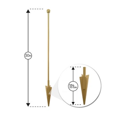 Image showing  50 in. Brown No Dig Post & Stake