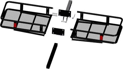Image showing 6 th Rockland 500 lb., 60 x 20in. Steel Folding Hitch Cargo Carrier
