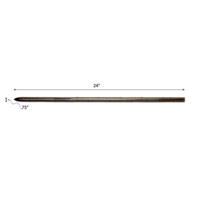 Image showing  24 in. Round Steel Stake with Holes (20 Pack)