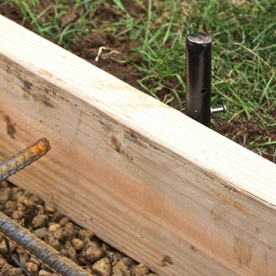 Image showing  24 in. Round Steel Stake with Holes (20 Pack)