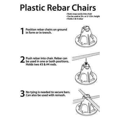 Image showing  Rebar Mesh Chair, Pls 2/2.5 (50 Pack)