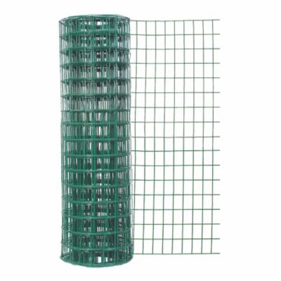 Garden Craft 24in H x 50ft L Green Vinyl Fence with 2in x 3in Openings