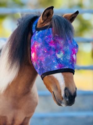 Star Point Horsemanship Galaxy Print No Ear UV Fly Mask