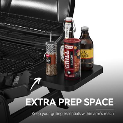 Image showing 6 th Royal Gourmet 2-Burner Portable Tabletop Propane Gas Grill with Foldable Side Tables, Black