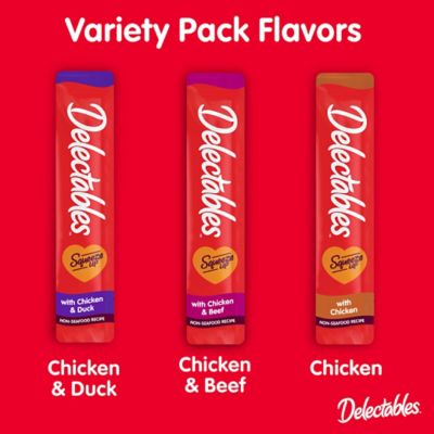 Image showing  Squeeze-Up Chicken Favorites Variety Pack Lickable Cat Treats, 54 ct.
