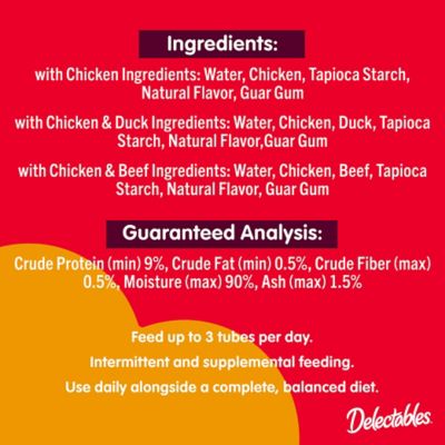 Image showing  Squeeze-Up Chicken Favorites Variety Pack Lickable Cat Treats, 54 ct.