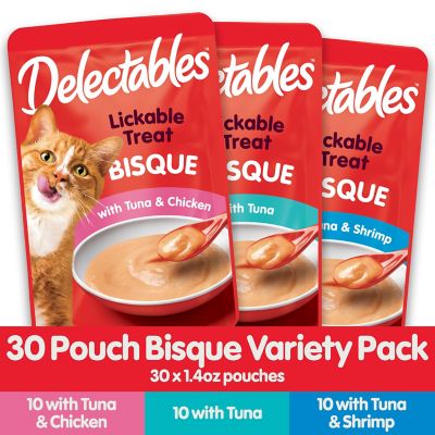 Image showing  Bisque Variety Pack Lickable Cat Treat and Topper, 30 ct.