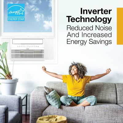 Image showing  12000 BTU Window-Mounted Inverter Air Conditioner with Remote Control