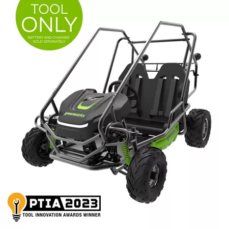 Greenworks 60V Stealth Battery Powered 2-Seater Youth Electric Go-Kart BATTERIES AND CHARGER NOT INCLUDED Go-Karts