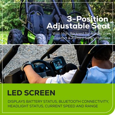 Image showing  60V Stealth Battery-Powered Electric Youth 2-Seater Go-Kart, BATTERIES & CHARGER NOT INCLUDED