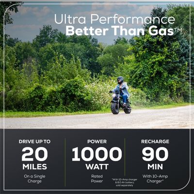 Image showing  60V STEALTH Battery-Powered Electric Mini Bike, BATTERIES & CHARGER NOT INCLUDED