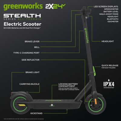 Image showing 8 th Greenworks 24V E Scooter