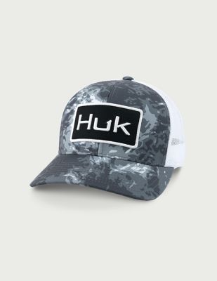 Huk Men's Logo Mossy Oak Printed Trucker Hat