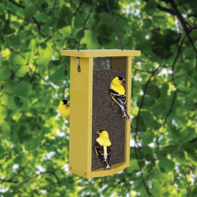 Image showing  Finch Fare Recycled Plastic Thistle Mesh Bird Feeder, 1.375 qt., Yellow