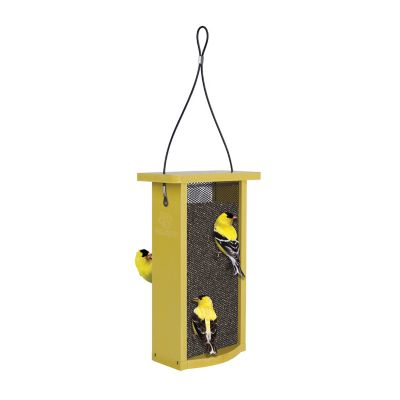 Image showing  Finch Fare Recycled Plastic Thistle Mesh Bird Feeder, 1.375 qt., Yellow