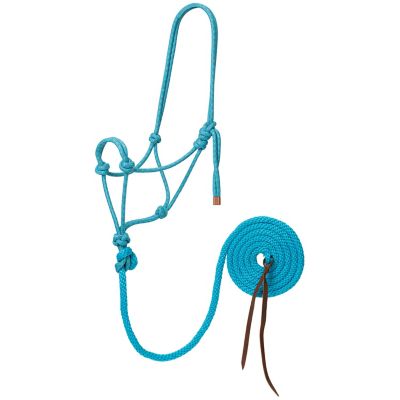 Weaver Equine Diamond Braided Horse Rope Halter with Lead at Tractor ...