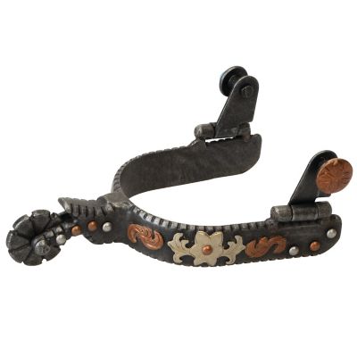 Weaver Equine Ladies ft. Spur with Floral Design, Black Floral Filigree