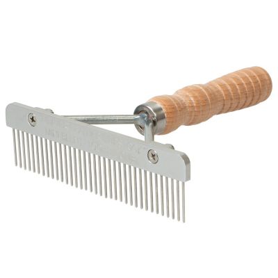 Weaver Livestock Mini Show Comb, Wood Handle, Stainless Steel Blade