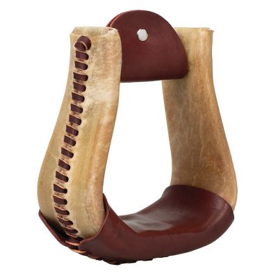 Weaver Equine Natural Rawhide Covered Stirrups