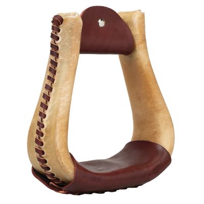 Weaver Equine Natural Rawhide Covered Stirrups