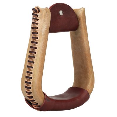 Weaver Equine Natural Rawhide Covered Stirrups