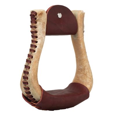 Weaver Equine Natural Rawhide Covered Stirrups