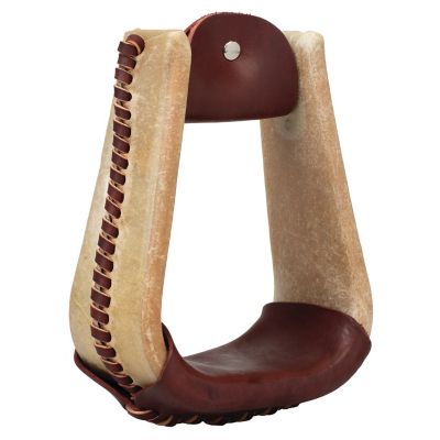 Weaver Equine Natural Rawhide Covered Stirrups