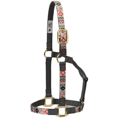 Image showing  Non-Adjustable Patterned Nylon Horse Halter