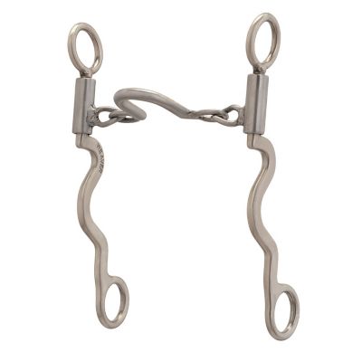 Weaver Equine Pro Series Long 8-1/4 in. Cheek Horse Bit, Brushed Stainless Steel, 25001-07