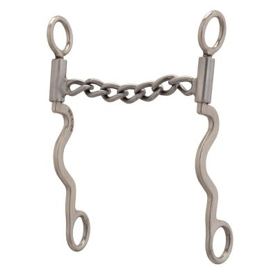 Weaver Equine Pro Series Long 8-1/4 in. Cheek Horse Bit, Brushed Stainless Steel, 25001-04