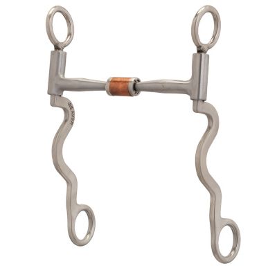 Weaver Equine Pro Series Long 8-1/4 in. Cheek Horse Bit, Brushed Stainless Steel, 25001-01