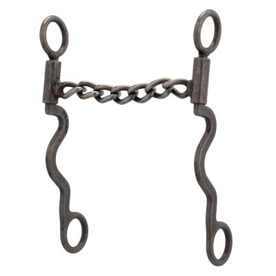 Weaver Equine Pro Series Long 8-1/4 in. Cheek Horse Bit, Buffed Black, 25000-04