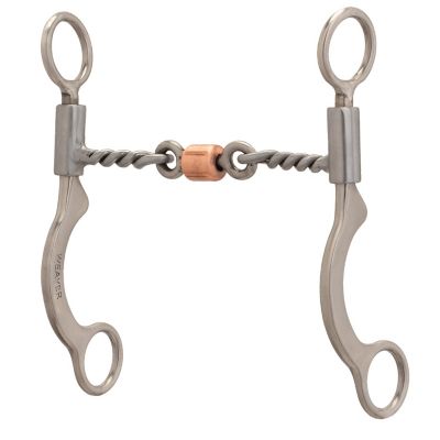 Weaver Equine Pro Series Short 6-1/2 in. Cheek Horse Bit, Brushed Stainless Steel, 25006-09