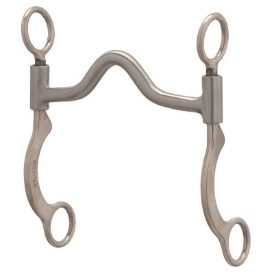 Weaver Equine Pro Series Short 6-1/2 in. Cheek Horse Bit, Brushed Stainless Steel, 25006-08