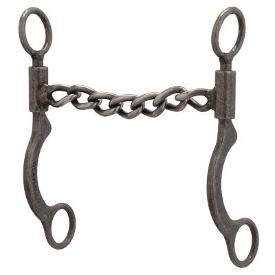 Weaver Equine Pro Series Short 6-1/2 in. Cheek Horse Bit, Buffed Black