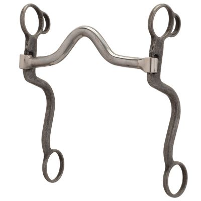 Weaver Equine Professional in.S in. Shank 7 in. Cheeks Horse Bit, Buffed Black, 25200-08