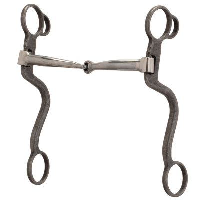 Image showing  Professional S-Shank 7 in. Cheeks Horse Bit, Buffed Black, 25200-00