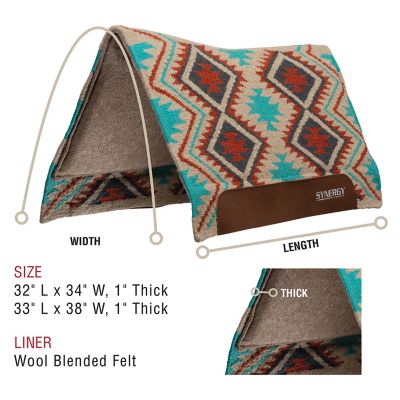 Image showing  Synergy Contoured Performance Saddle Pad