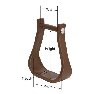 Image showing  Synthetic Stirrups, Extra Deep Roper, 3 in., Black