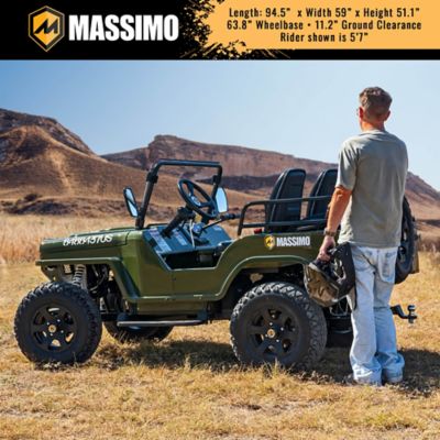 Image showing  300cc 2-Seater All-Terrain Go Kart, Green