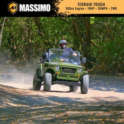 Image showing  300cc 2-Seater All-Terrain Go Kart, Green