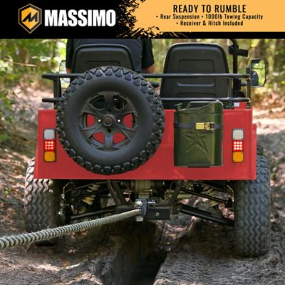 Image showing 7 th Massimo 300cc 2-Seater All-Terrain Go Kart, Green