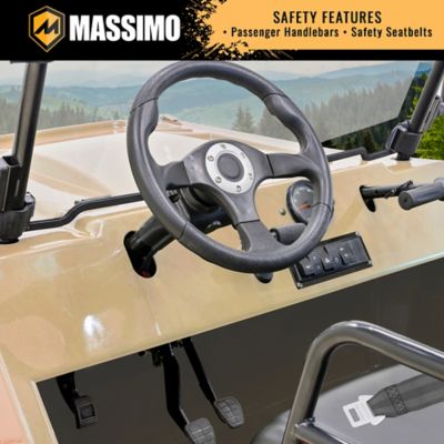 Image showing 5 th Massimo 300cc 2-Seater All-Terrain Go Kart, Green