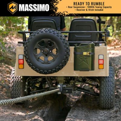 Image showing 7 th Massimo 300cc 2-Seater All-Terrain Go Kart, Green