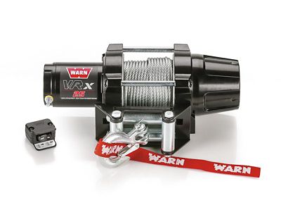 Warn VRX ATV Winch, 2,500lb, with Steel Rope and Roller Fairlead, 101025