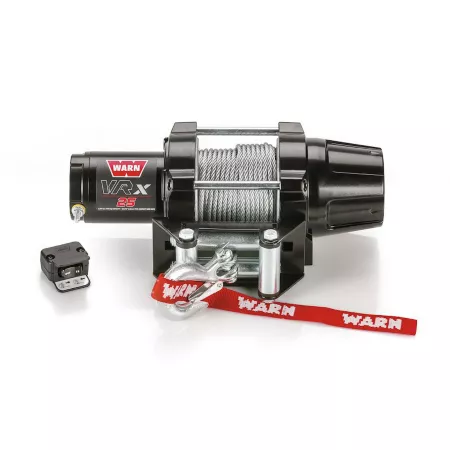 Warn VRX ATV Winch 2 500 lb with Steel Rope and Roller Fairlead 101025 ATV & UTV Winches